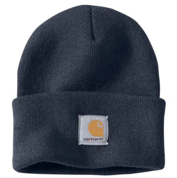 Carhartt Other - 🆕 Carhartt Navy Blue Knit Cuffed Beanie Hat